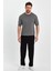 Füme Erkek Yarım Balıkçı Düz Triko T-SHIRT-TRZ19129R14S 4