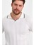 Beyaz Erkek Polo Yaka Çizgili Triko T-SHIRT-TRZ19109R05S 2