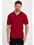 Kırmızı Erkek Polo Yaka Çizgili Triko T-SHIRT-TRZ19109R02S 1