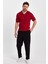 Kırmızı Erkek Polo Yaka Çizgili Triko T-SHIRT-TRZ19109R02S 4