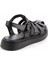 Siyah Leather Kadın Sandalet K05529088003 4