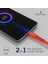 C20 Type-C To Usb-A 22.5W Hızlı Şarj ve Data Kablosu 2.1m Kırmızı 2