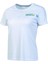 Round T-Shirt Kadın Beyaz Bisiklet Yaka Baskılı Nefes Alabilen Rahat Kısa Kollu Günlük Antrenman Spor Tişört FW602442 1