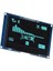 2.42" 128X64 SSD1309 7 Pinli SPI/I2C Mavi OLED LCD Ekran Modülü 1