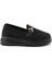 Siyah Triko Kadın Loafer Ayakkabı K01320425182 2
