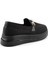 Siyah Triko Kadın Loafer Ayakkabı K01320425182 4