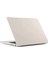 Novstrap Apple MacBook Air M2 Çip A2681 13.6 Inç 2022 Uyumlu Kılıf Cream Hard Shell Rubber Kapak 1