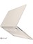 Novstrap Apple MacBook Air M2 Çip A2681 13.6 Inç 2022 Uyumlu Kılıf Cream Hard Shell Rubber Kapak 4