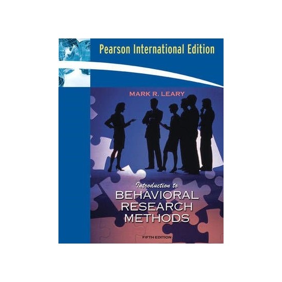 Introduction To Behavioral Research Methods: International Kitabı