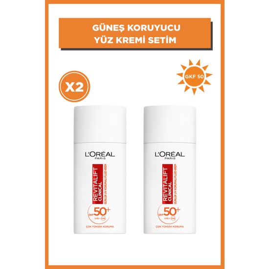 L'Oréal Paris 2'li Revitalift Clinical Vitamin C Uv Fluid Seti