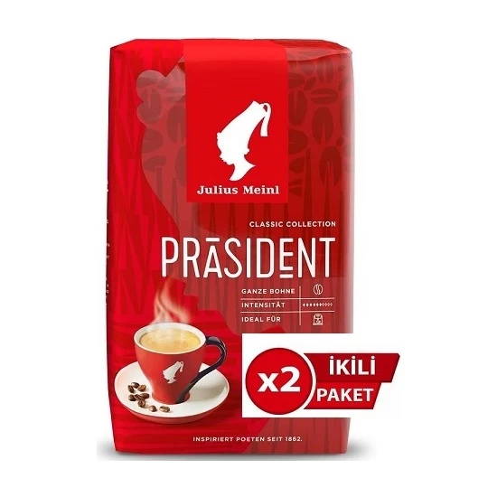 Julius Meinl President Çekirdek Kahve 500G x 2 Adet