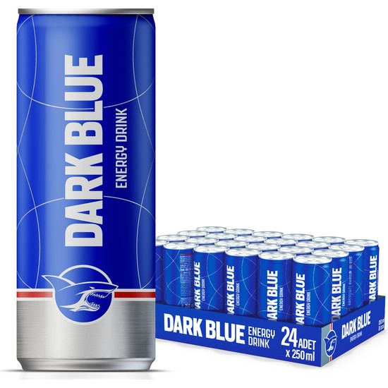 Dark Blue Enerji İçeceği, 250 ml (24'lü Paket, 24 adet x 250 ml)