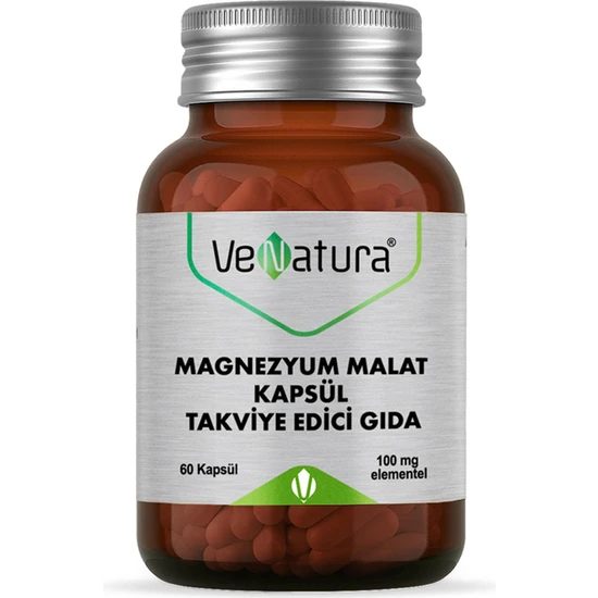 Venatura Magnezyum Malat Takviye Edici Gıda 60 Kapsül