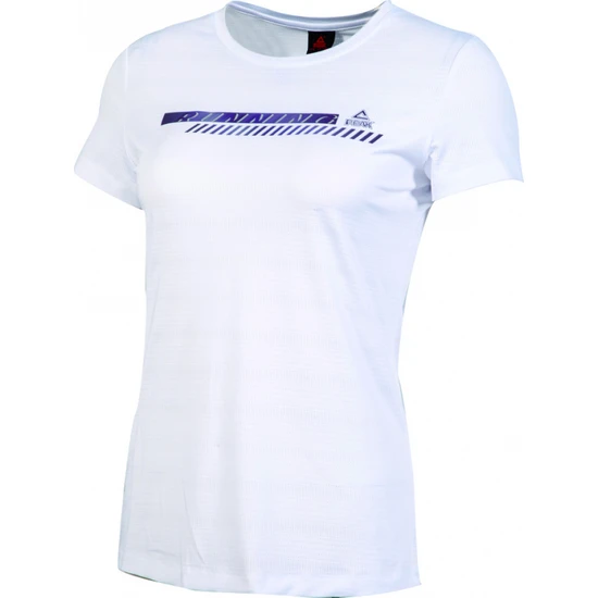 Peak Round T-Shirt Kadın Beyaz Bisiklet Yaka Baskılı Nefes Alabilen Rahat Kısa Kollu Günlük Antrenman Spor Tişört FW602558