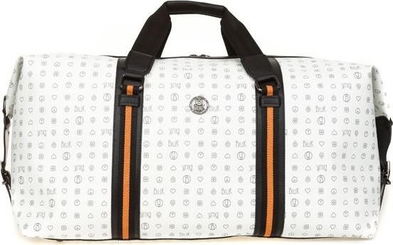 Bilik Deri Monogram Beyaz Unisex Seyahat Çantası RH25 Duffle-Mn