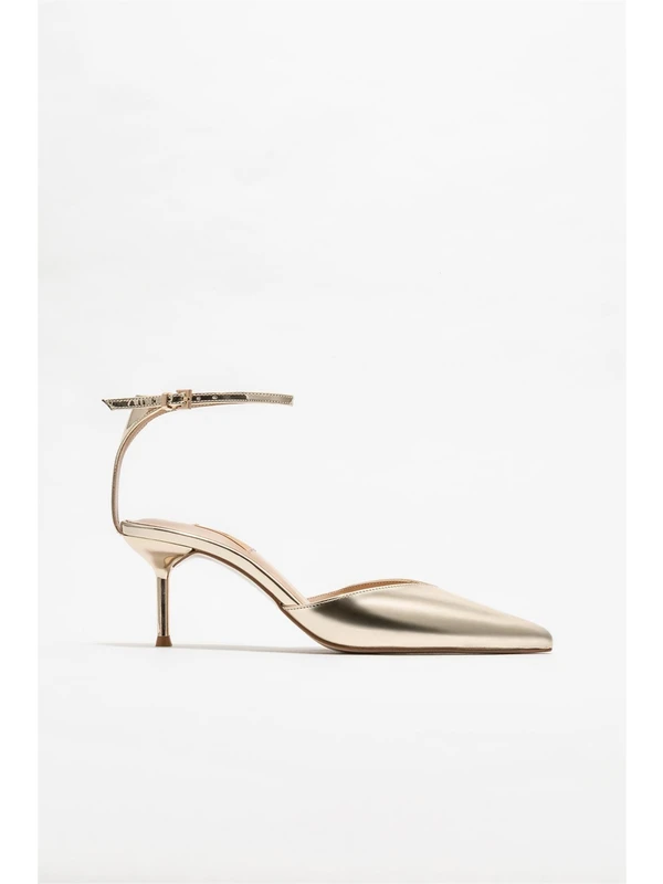 Elle Shoes Gold Kadın Topuklu Ayakkabı
