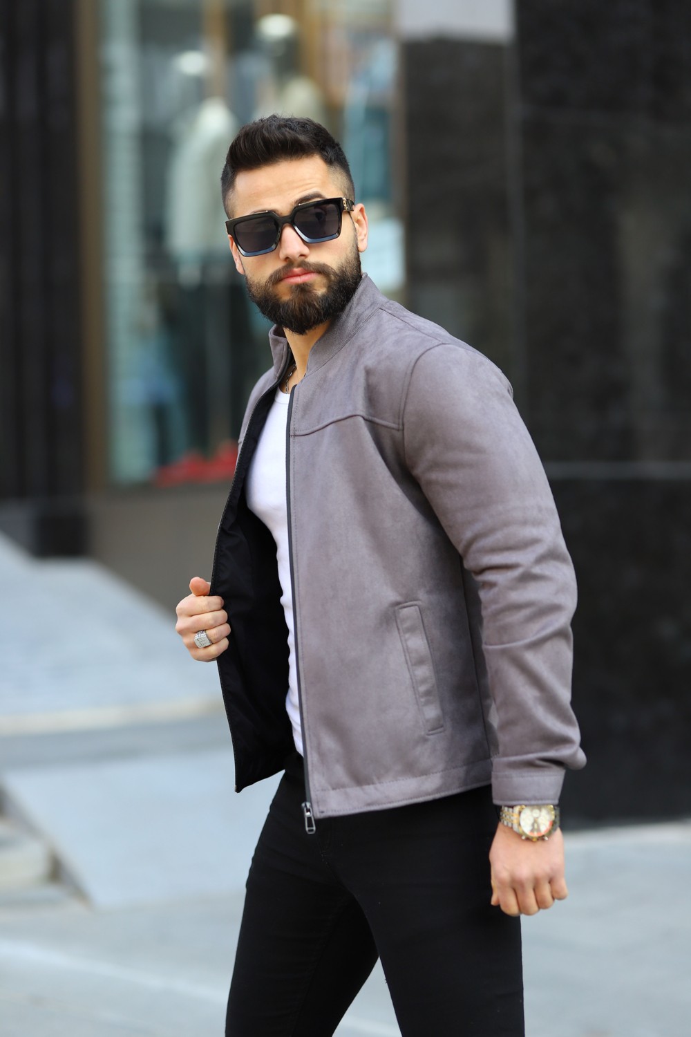 S/B Collection SB Collection Erkek Siyahbaharlık Süet Ceket