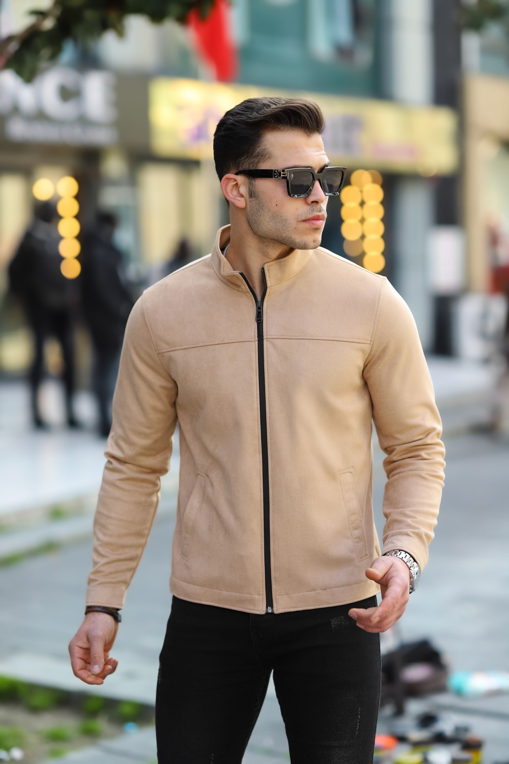 S/B Collection SB Collection Erkek Siyahbaharlık Süet Ceket görsel 8