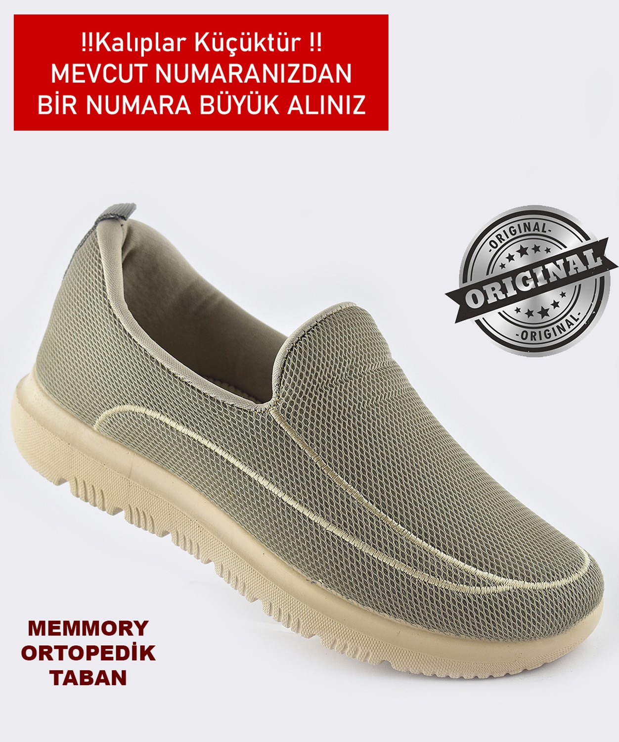 Ispartalılar 9090 Tam Ortopedik Hafif Taban Erkek Spor Ayakkabı Yazlık Hafif Taban Eva görsel 8
