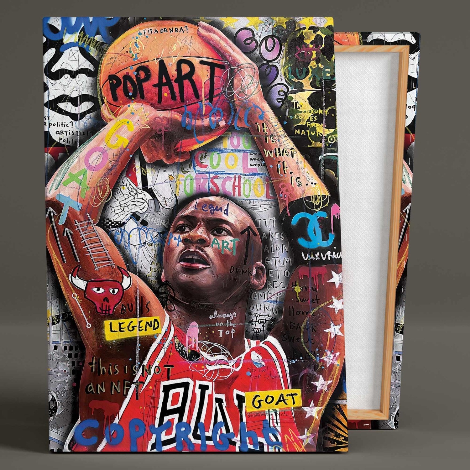 SML Tablo Michael Jordan Basketbol Goat Grafiti Sokak Sanatı Fiyatı