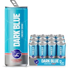 Dark Blue Enerji İçeceği, Şekersiz, 250 ml (12'li Paket, 12 adet x 250 ml)