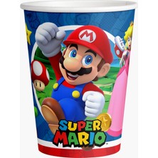 Parti Furyası Super Mario Doğum Günü Konsepti Büyük Boy Afiş 50X70 cm 16 Kişilik Super Mario  doğum Günü Seti 