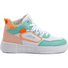 Walkway Nefertiti Beyaz-Su Yeşili Unisex Hi Sneaker