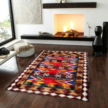 Dericibey Afgan Halısı Modelli Kuzu Derisi Halı 170 x 240 cm