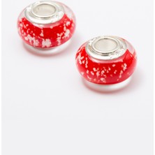 Kırmızı Fosforlu Karanlıkta Parlayan Murano Charm