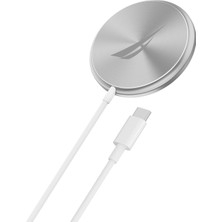 Nautica CH200 Magsafe Wireless Kablosuz 15W Hızlı Şarj Cihazı Beyaz
