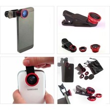 Herfie Balık Gözü Lens Fisheye Wide Makro Geniş Açılı Yakın Açılı Telefon Lensi Her Telefona Uyumlu