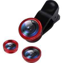 Herfie Balık Gözü Lens Fisheye Wide Makro Geniş Açılı Yakın Açılı Telefon Lensi Her Telefona Uyumlu