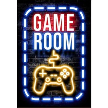 Minik Mucizeler Ahsap Poster 4'lü Set Gaming Zone Game Over Coffee & Gaming Game Room