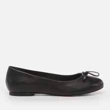 Hotiç 01AYH263940A100 Hakiki Deri Siyah Kadın Babet