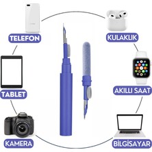 Ewec Bluetooth ve Kablosuz Kulaklık Temizleme Kalemi Aparatı, 3'ü 1 Arada Airpods Temizleme Kalemi Kiti