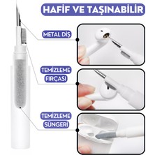 Ewec Bluetooth ve Kablosuz Kulaklık Temizleme Kalemi Aparatı, 3'ü 1 Arada Airpods Temizleme Kalemi Kiti