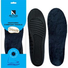 Ortosole OS201.PL - Siyah Yün Tabanlık | Kışın Sıcak Tutan, Soğuk Havalara Karşı Koruyucu Termal İç Tabanlık