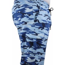 Moc Grande  Büyük Beden Commando Camouflage Erkek Eşofman Altı 23501 Marin