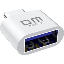 Dm AD020 Type-C To USB 2.0 Mini Otg Çevirici Dönüştürücü Adaptör