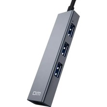 Dm CHB011 USB To RJ45 100MBPS Ethernet ve USB Çoklayıcı Dönüştürücü