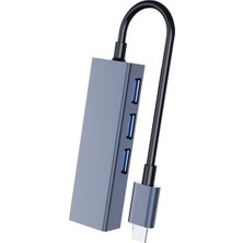 Dm CHB013 Type-C To RJ45 Gigabit Ethernet ve USB 3.0 Çoklayıcı Dönüştürücü