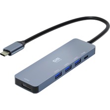 Dm CHB058 Type-C To 4K HDMI 3*usb 3.0 Pd Hub Dönüştürücü