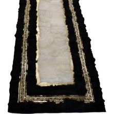 Dericibey Gold Varaklı Osmanlı Desenli Siyah & Krem Toskana Halı 200 x 300 Cm
