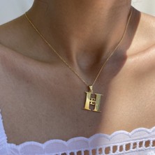 Nida Jewelry 925 Ayar Gümüş Harf Kolye