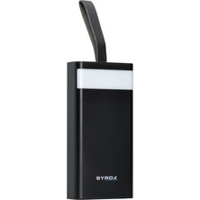 Syrox PB125 50000 Mah Powerbank Aydınlatma Fenerli 4x USB