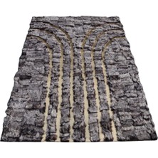Dericibey Gold Varaklı Gri Toskana Halı 140 x 200 Cm