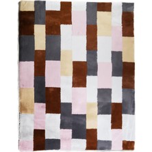 Dericibey Çok Renkli Peluş Halı 80 x 150 Cm