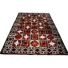 Dericibey Afgan Halısı Modelli Kuzu Derisi Halı 170 x 240 Cm