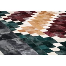 Dericibey Afgan Halısı Modelli Kuzu Derisi Halı 180 x 260 Cm