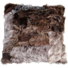 Dericibey Kahverengi & Gri Toskana  Koltuk Şal Takımı Şal 50 x 180 Cm, Yastık 50 x 50 Cm, Bel Yastığı 35 x 60 Cm